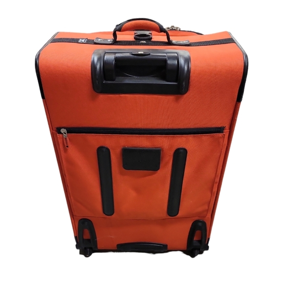 Delsey Chatelet Air 30" Large Rolling Suitcase in Orange and Black (Unisex) - Picture 2 of 6